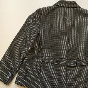 Talbots Stylish Black/White Jacket/Blazer Size 18W
